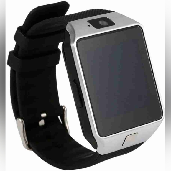 Veme Bluetooth Smart Watch with Camera for IOS and Andriod (Silver Frame/Black )